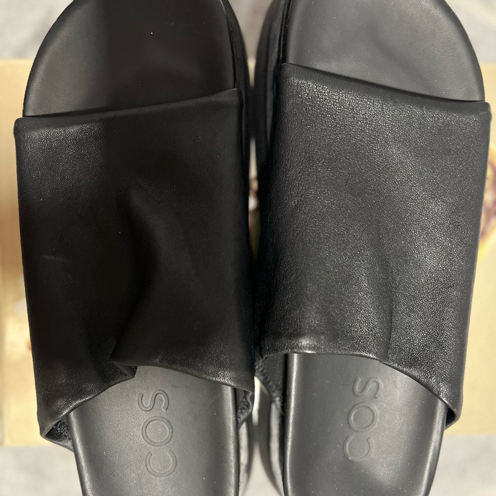 COS Black Leather Footwear